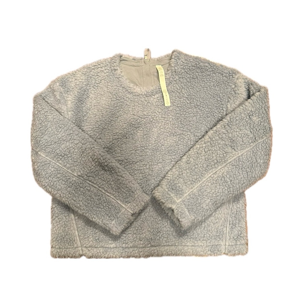 Blue Wool Whenever Crew Sweater